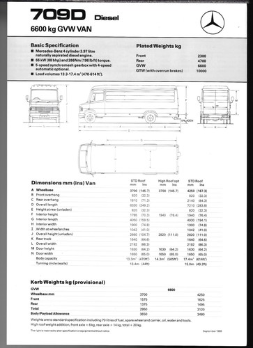 Mercedes benz 709d van - mercedes-benz,