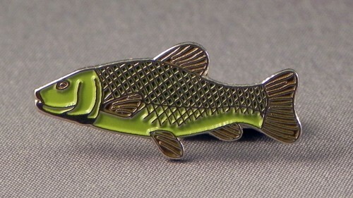 Tench fish enamel pin badge - fish,