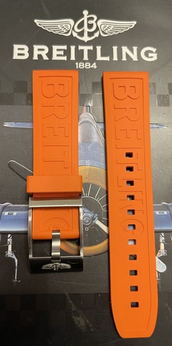 New 22mm oem breitling orange - 22mm,