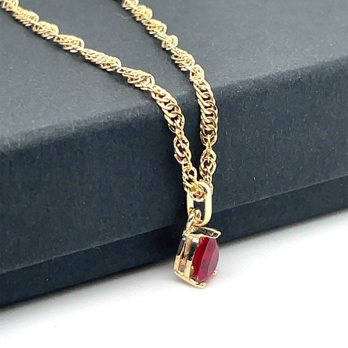9ct yellow gold - yellow, pear