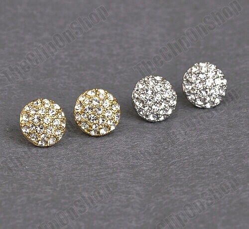 Non pierced stud style crystal - style,