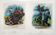 Humorous police reproduction prints Flying Squad/Patrol by Barry Leighton-Jones