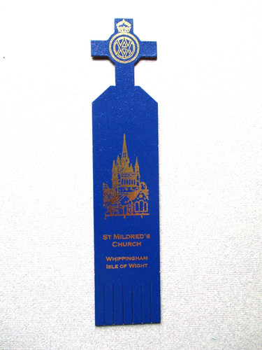 Leather bookmark isle wight - of,