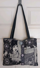 Lauren Shanley London Fabric Shoulder Bag Pop Art Hobo Art Textured