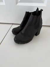 F&F black ankle boots size 4