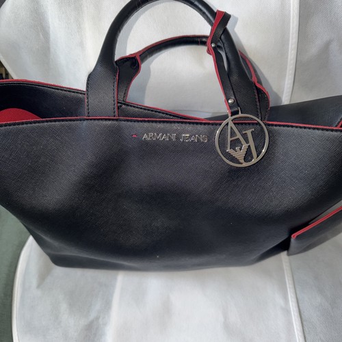 Armani jeans black handbag - armani,