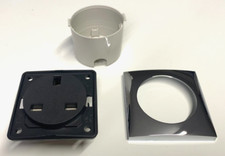 Berker mains socket chrome - berker,