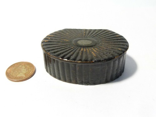 Antique black lacquered papier - antique,