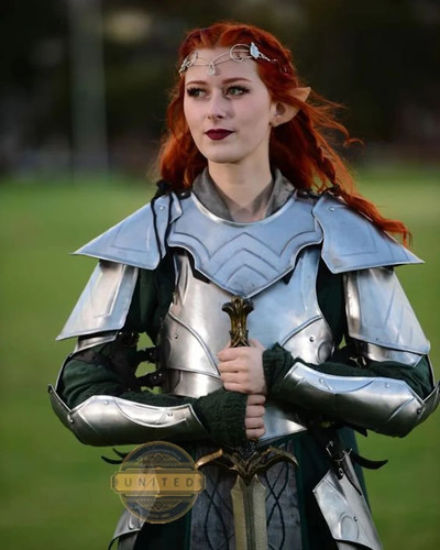 Medieval brave lady - brave, suit