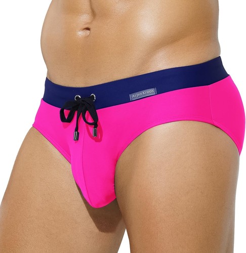 Mens tan through swim briefs - tan,