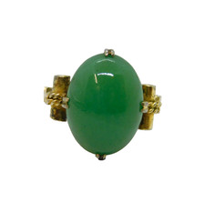 Sterling Silver Gilt Cabochon