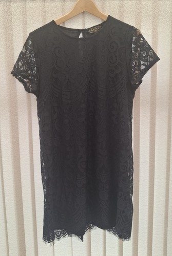 Lipsy london dress black lace - london,