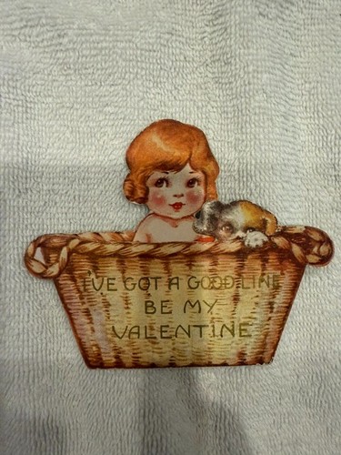 Vintage folding valentine card - vintage,