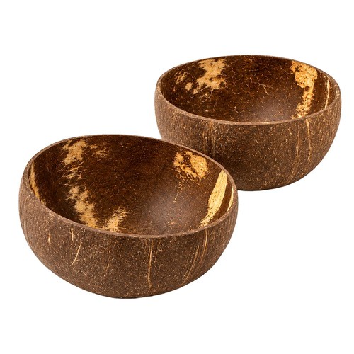 Natural coconut shell bowls - shell,