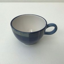 Tain Pottery Clan Forbes Tartan Cup Blue replacement National Trust Scotland