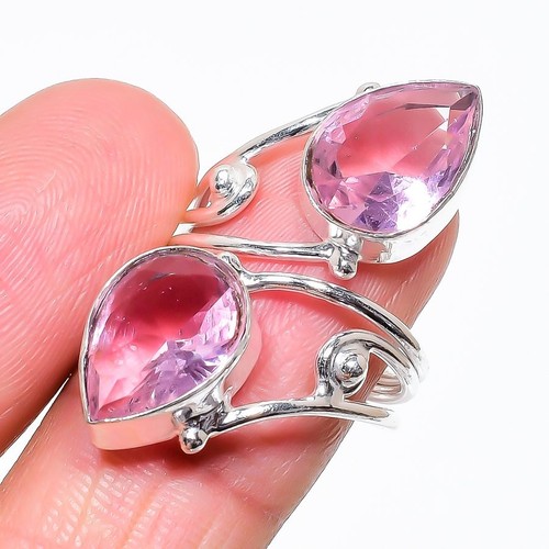 Pink kunzite gemstone handmade - pink,