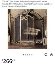 Fire screen antique vintage - screen,