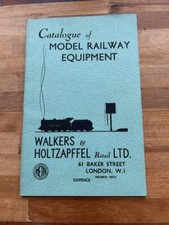 WALKERS AND HOTZAPFFEL MODEL RAILWAY EQUIPMENT CATALOGUE VINTAGE