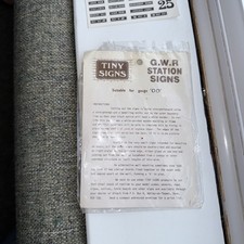 Tiny Signs OO Gauge G.W.R Station Signs