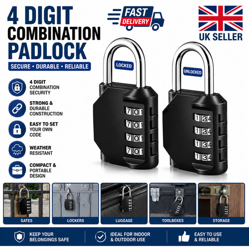 Padlock combination long - padlock,