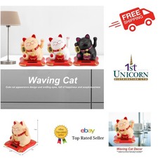 Lucky cat solar - -, waving