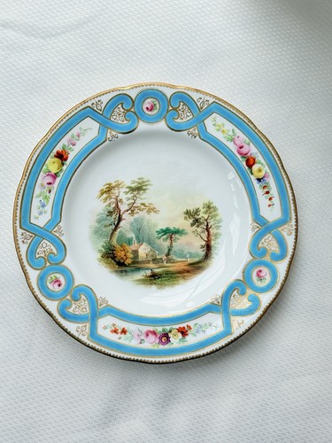 Minton style scenic cabinet - minton,