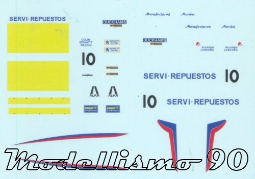 Decal lotus 1 10 - decal, 1/43