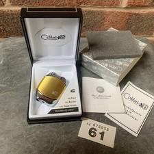 Working Vintage COLIBRI Lighter Soft Flame Gold /chrome Lot 61 New In Box