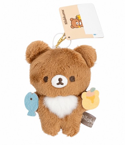 Rilakkuma plush keychain charm - rilakkuma,
