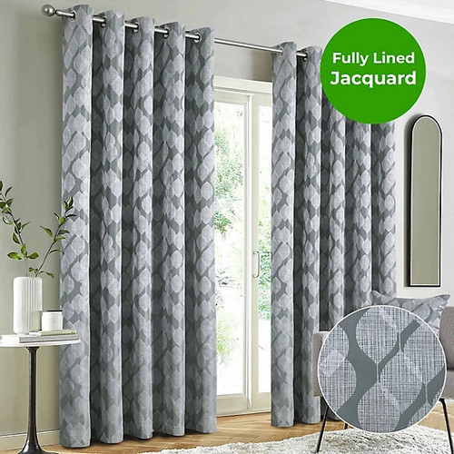 Halo eyelet grey - eyelet, curtains