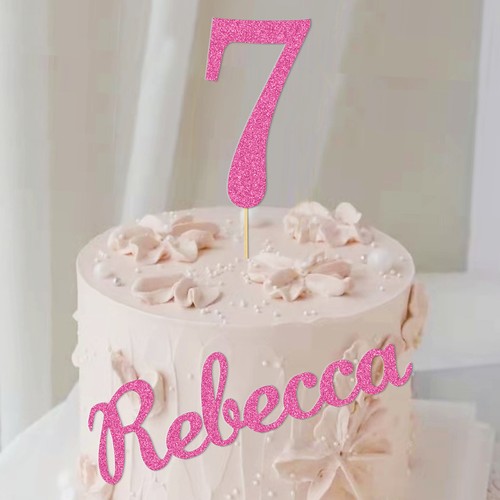 Personalised cake topper set - cake,