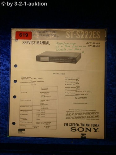Sony service manual s222es - st,