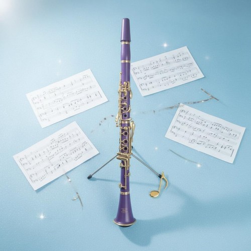 Flat clarinet vibrant colors - clarinet,