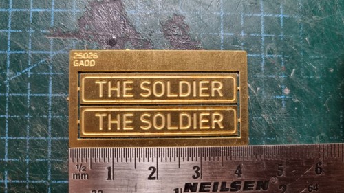 Brass nameplates the - brass, "the