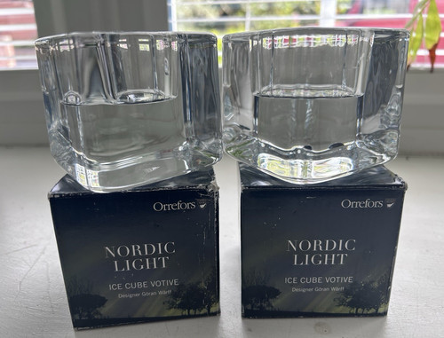 Two orrefors ice cube nordic - orrefors,