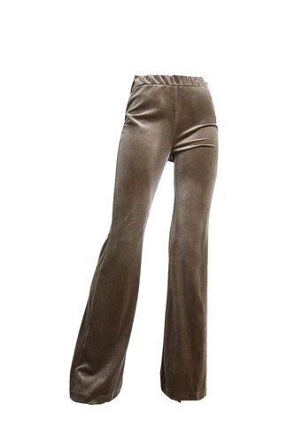 Zara mocha velvet flare - zara, leg