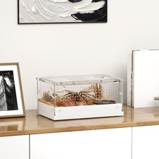 Reptile Terrarium, Acrylic Reptile Vivarium with Sliding Door
