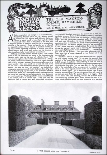 The old mansion - mansion,, boldre