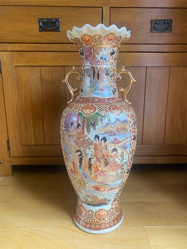 Satsuma style vase large - vase,,