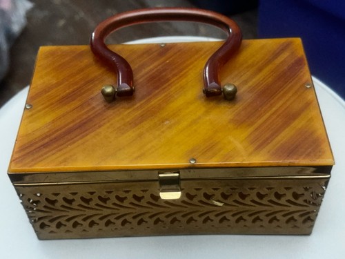 Vintage brown brass copper - brass,,