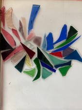 stained glass mosaic off cuts
