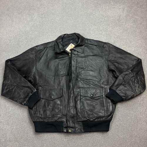 Leather flying jacket - leather, adult