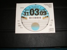 TAX DISC ( ENGLISH) ( BLANK)