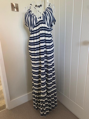Plisse navy white - plisse, &