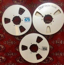 Ampex 478 Aluminium Reel + Ampex 456 Reel + Otari Electric Co. Ltd Reel