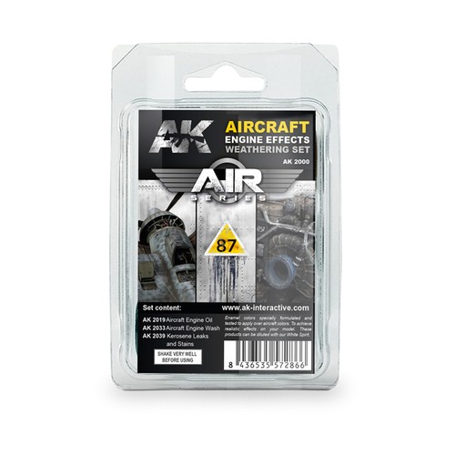 Aircraft engine weathering set - weathering,