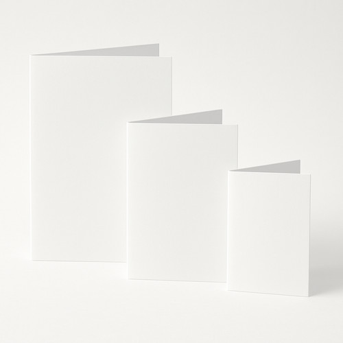 Pre scored white card blanks - pre-scored,