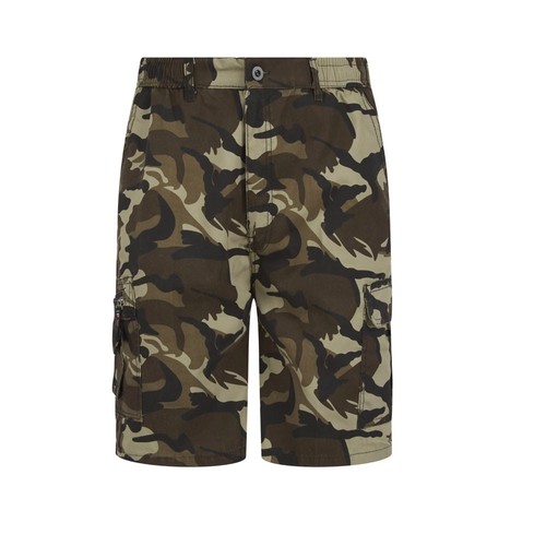 Mens cargo camo shorts casual - camo,