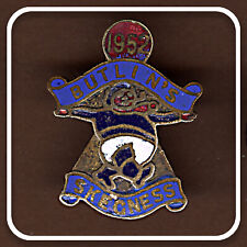 BUTLINS SKEGNESS HOLIDAY CAMP 1952  LIGHT BLUE LABELS ORIGINAL ENAMEL PIN  BADGE