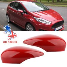 2x Red Door Wing Mirror Cover